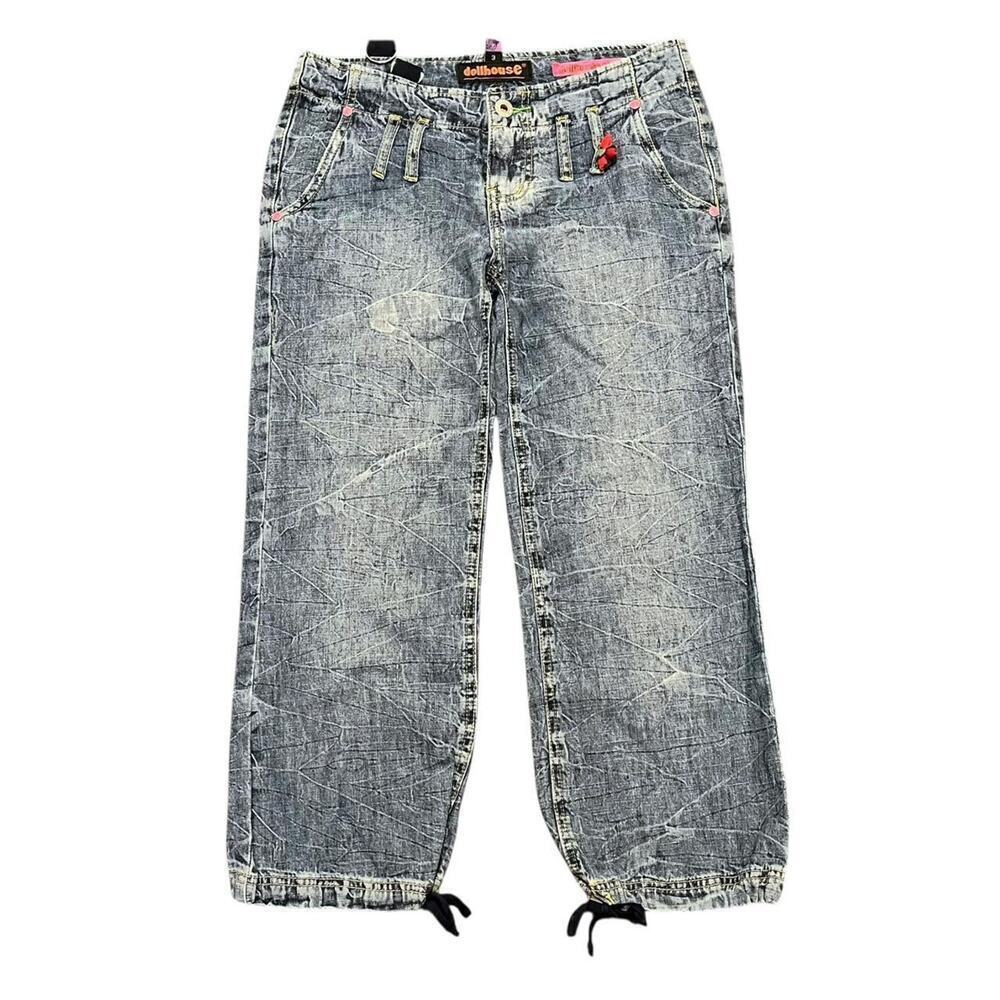 Y2K Dollhouse Low Rise Capris